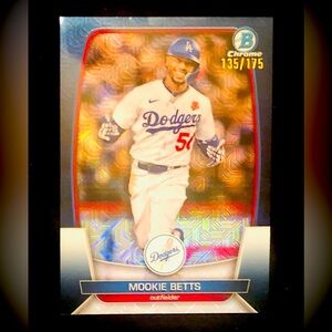 Bowman Chrome Future HOF Mookie Betts Navy Mojo Refactor /175